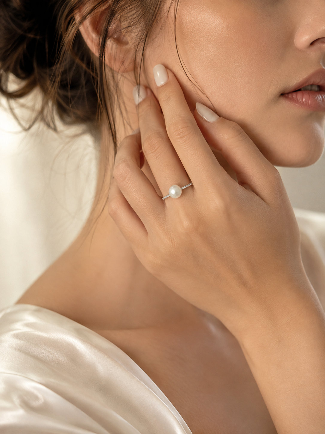 Lynn Pearl Ring (silver)