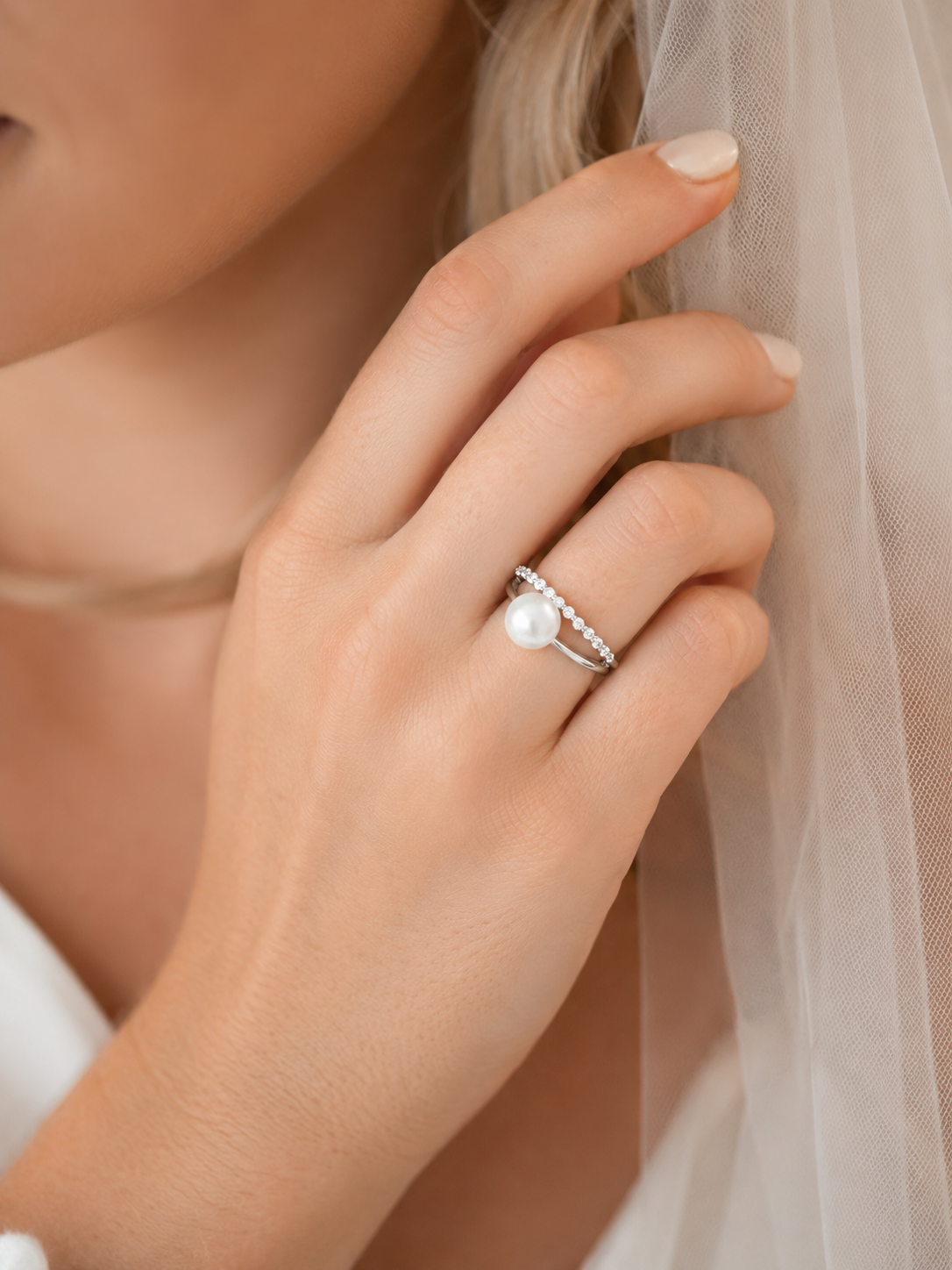 Amis Pearl Ring (silver)