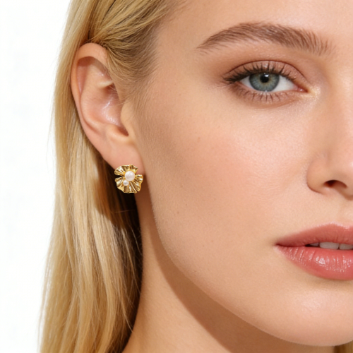 Floral Pearl Earrings