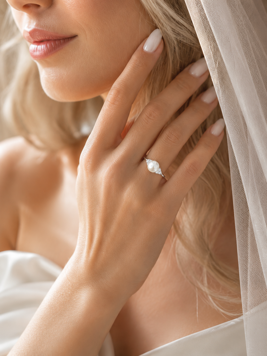 Daria Pearl Ring (Silver)