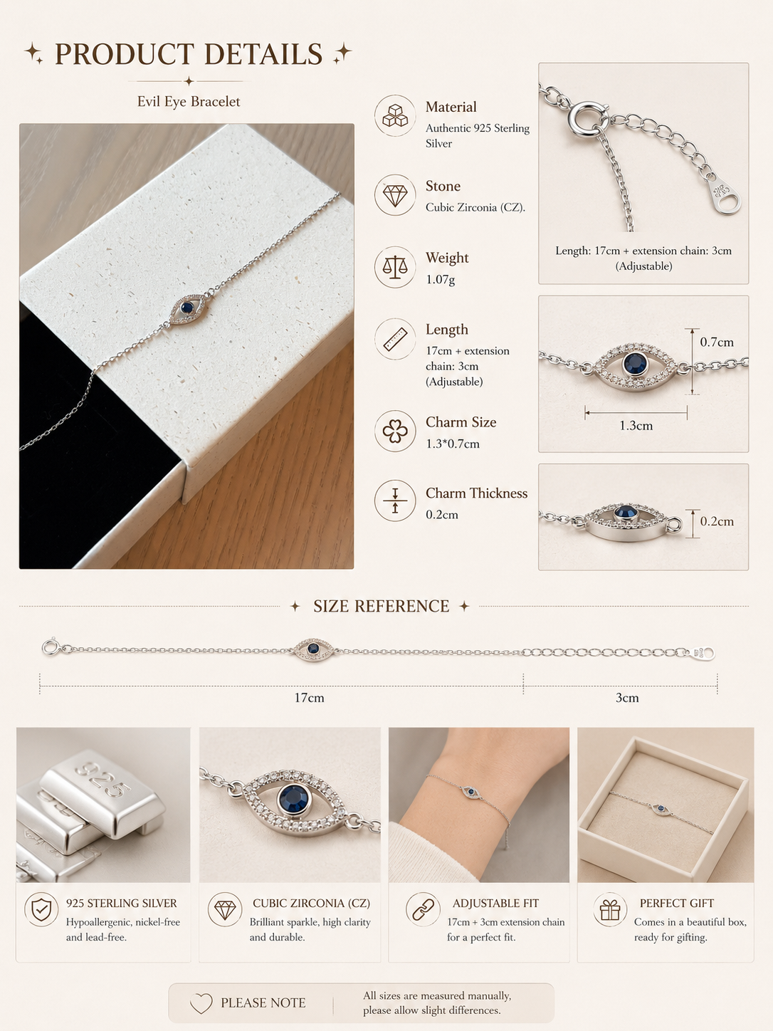 Elowyn Silver Bracelet