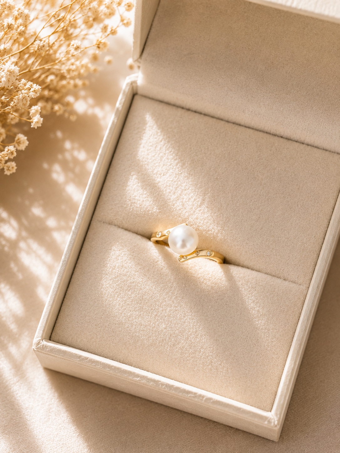 Zinnia Pearl Ring