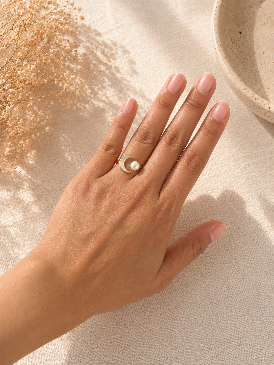 Rime Pearl Ring