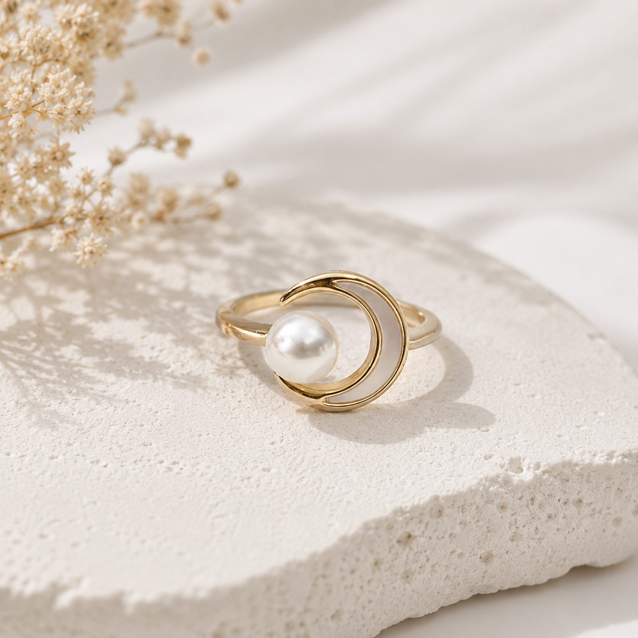 Rime Pearl Ring
