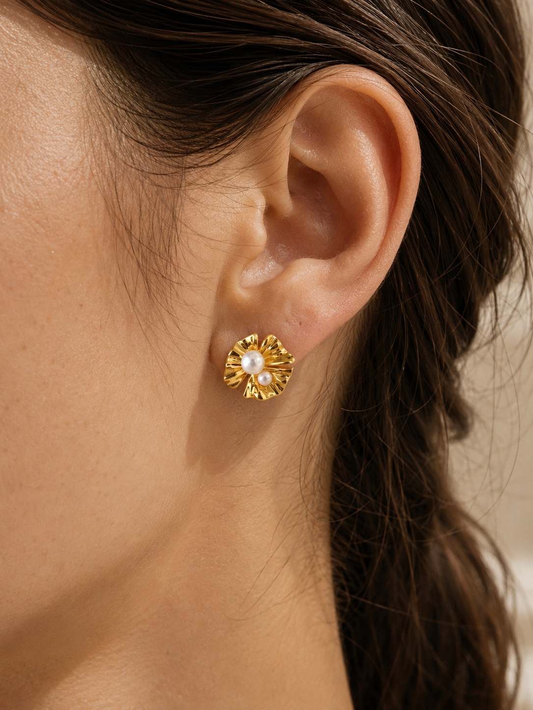 Floral Pearl Earrings