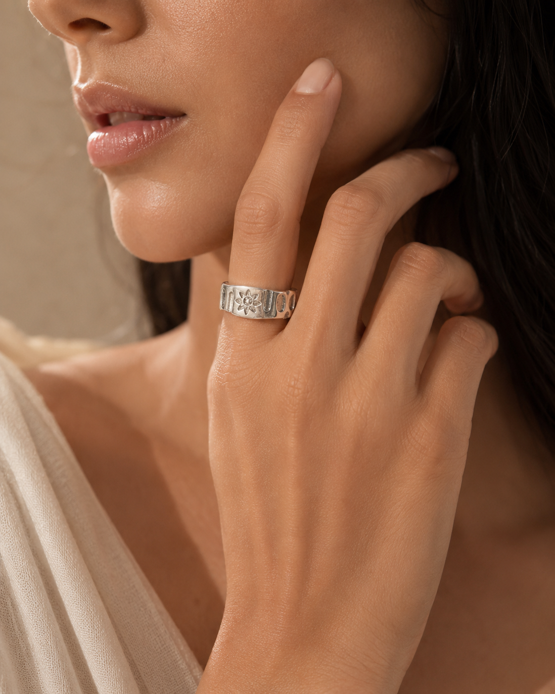Lucia Silver Ring