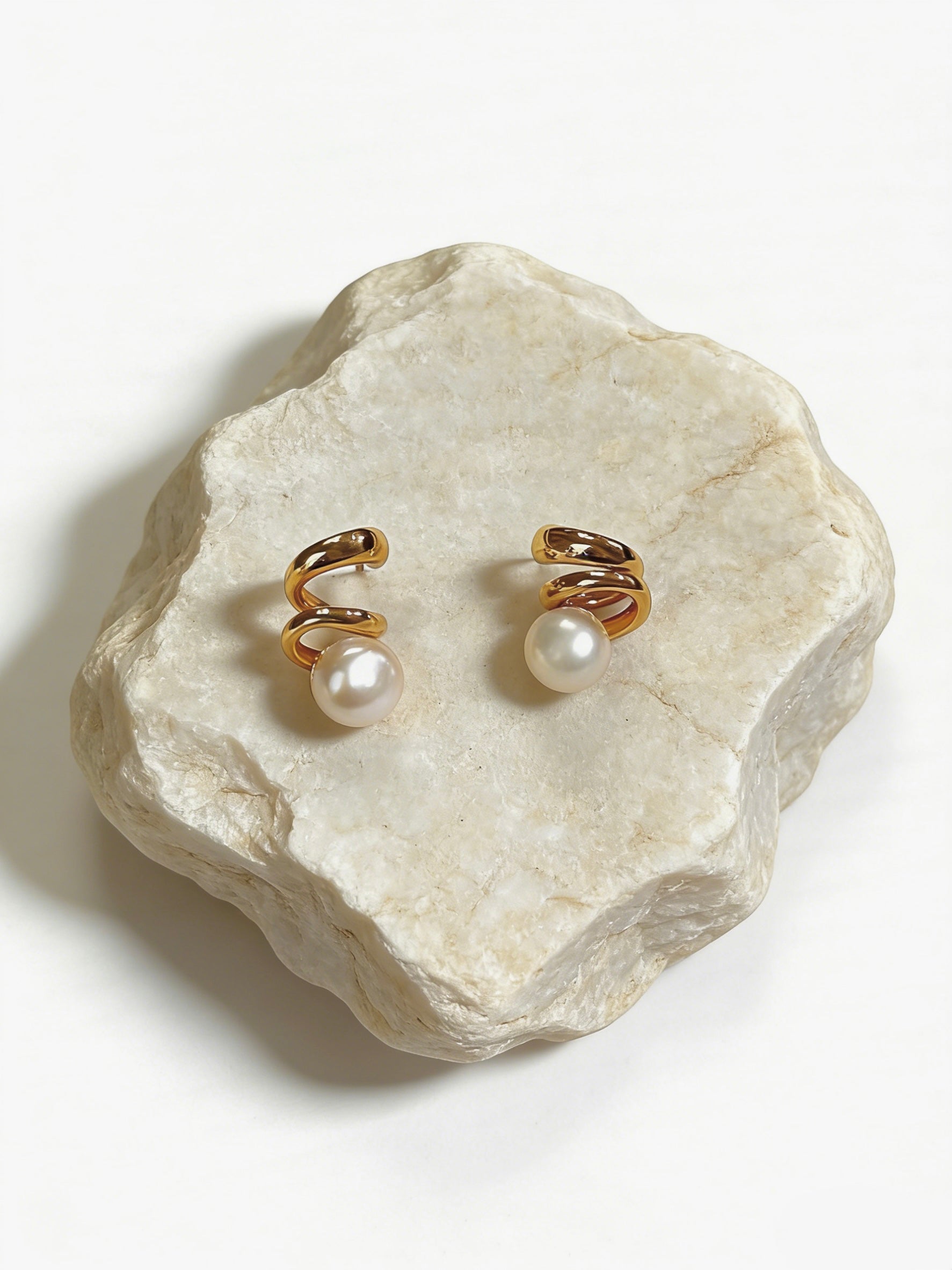 18K Gold Plated Teardrop Earrings, Water Resistant Chunky Dome Hoops, Minimalist High-end French Style Studs, Tarnish Free Daily Jewelry, Modern Abstract Earrings, Gift for Her