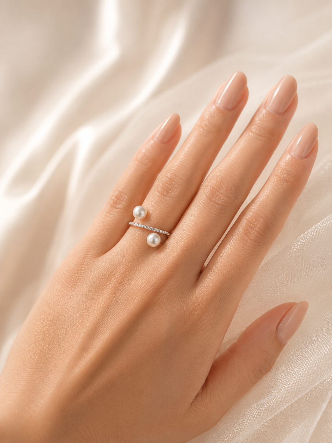 Giselle Pearl Ring (silver)