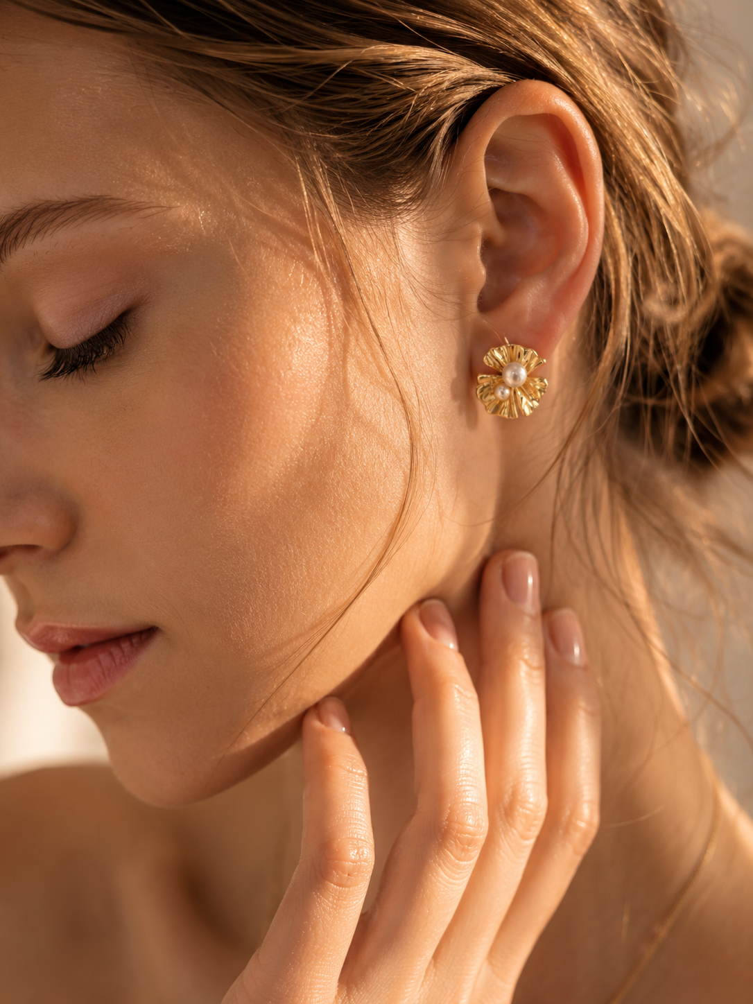 Floral Pearl Earrings