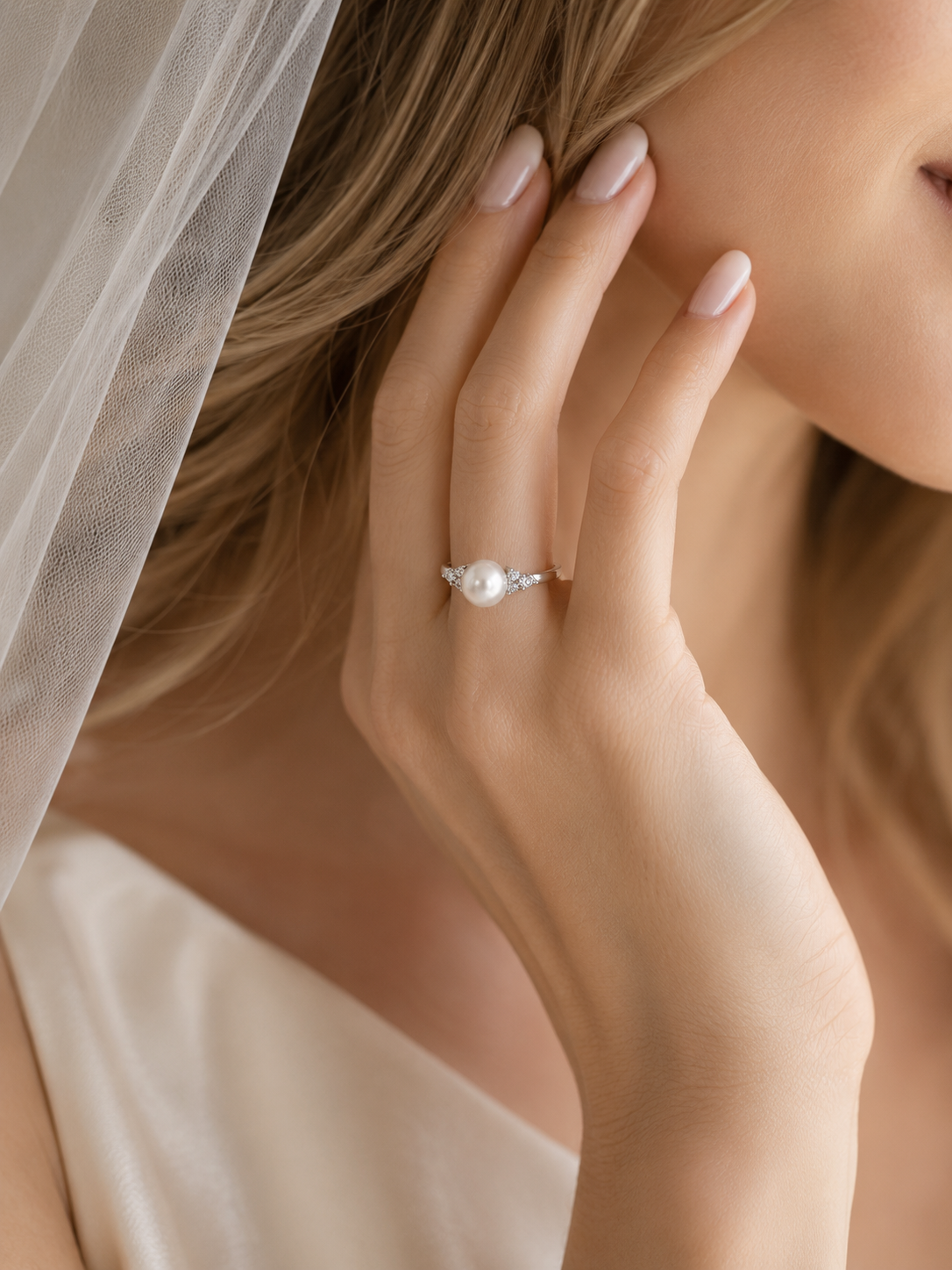 Daria Pearl Ring (Silver)