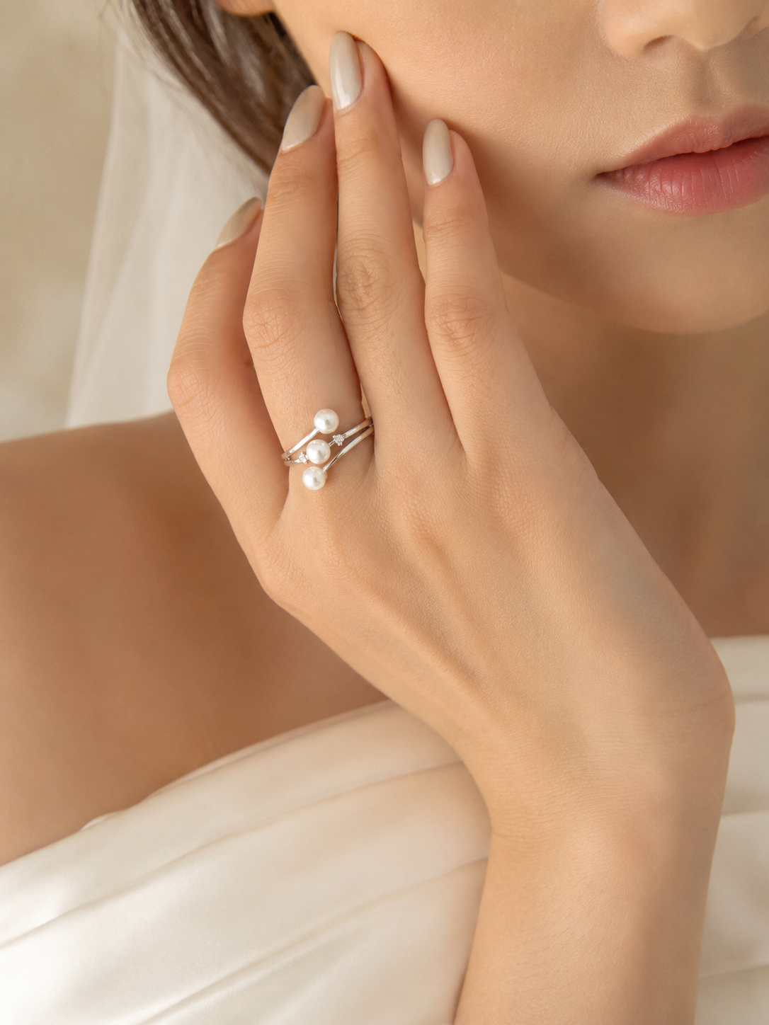 Stellar Pearl Ring (silver)