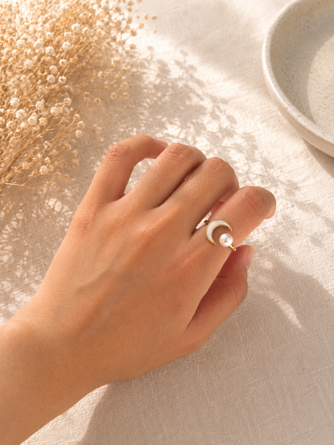 Rime Pearl Ring