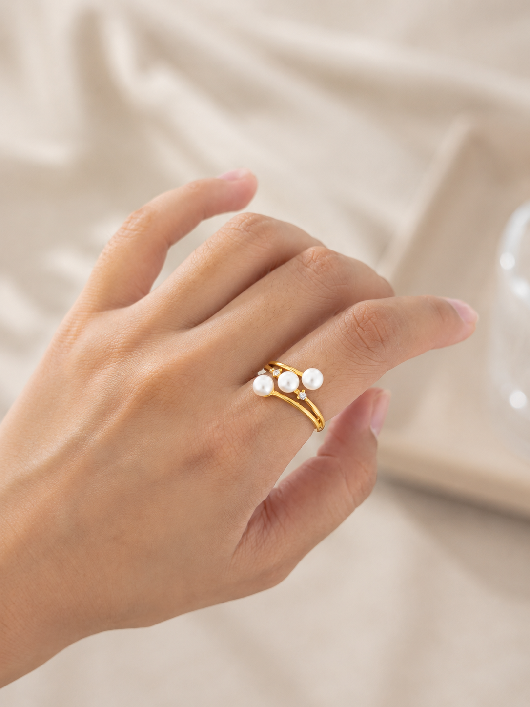 Stellar Pearl Ring
