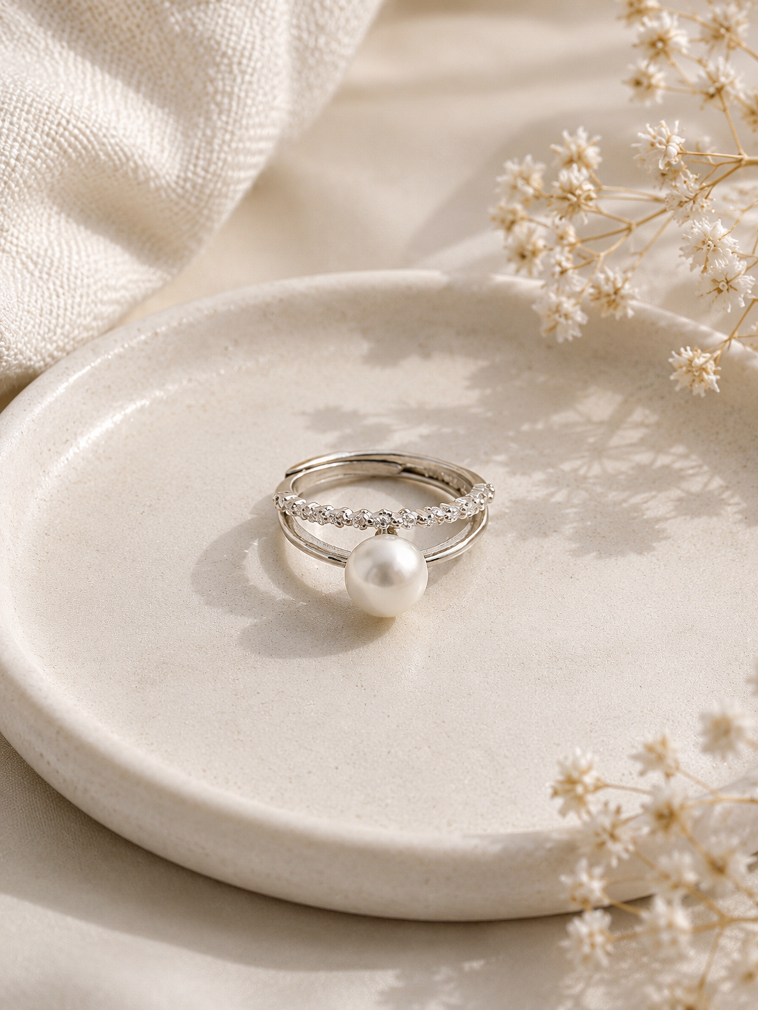 Amis Pearl Ring (silver)