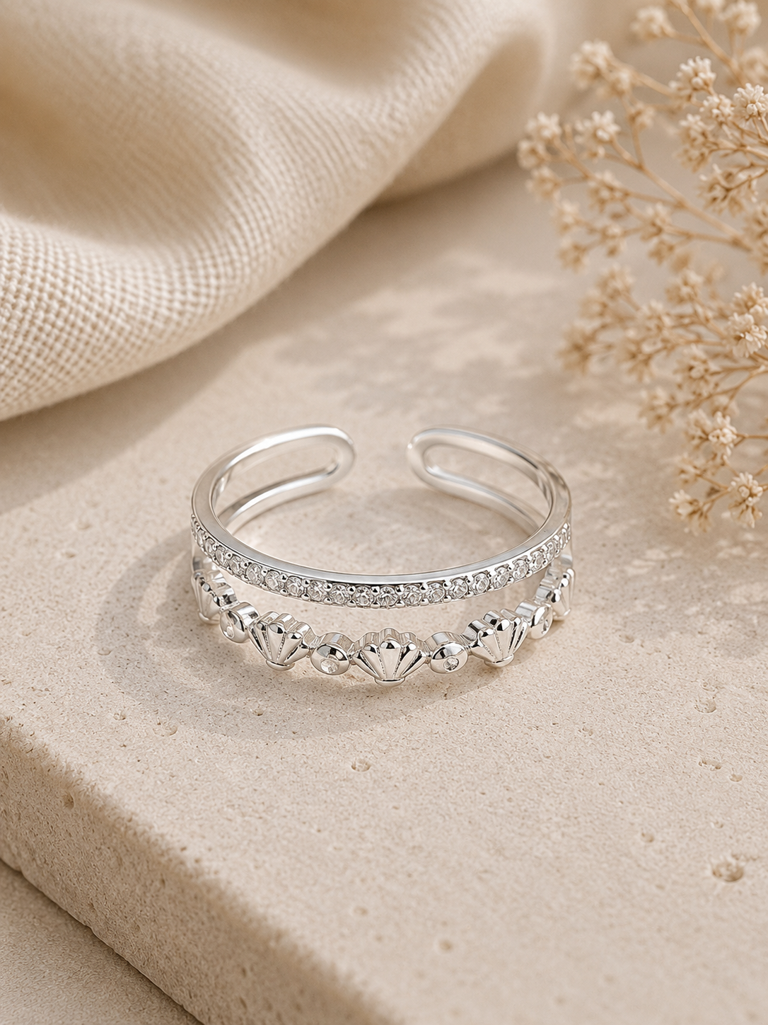 Haze Shell Ring