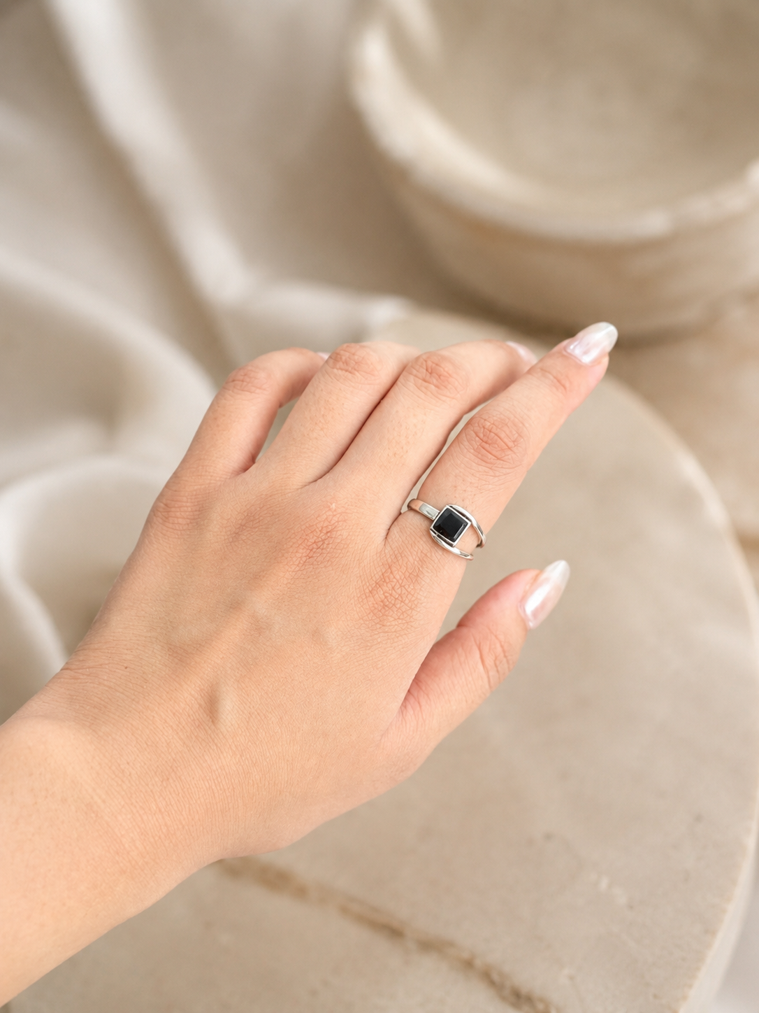 Sage Silver Ring