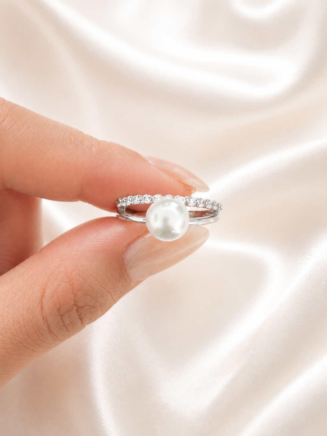 Amis Pearl Ring (silver)