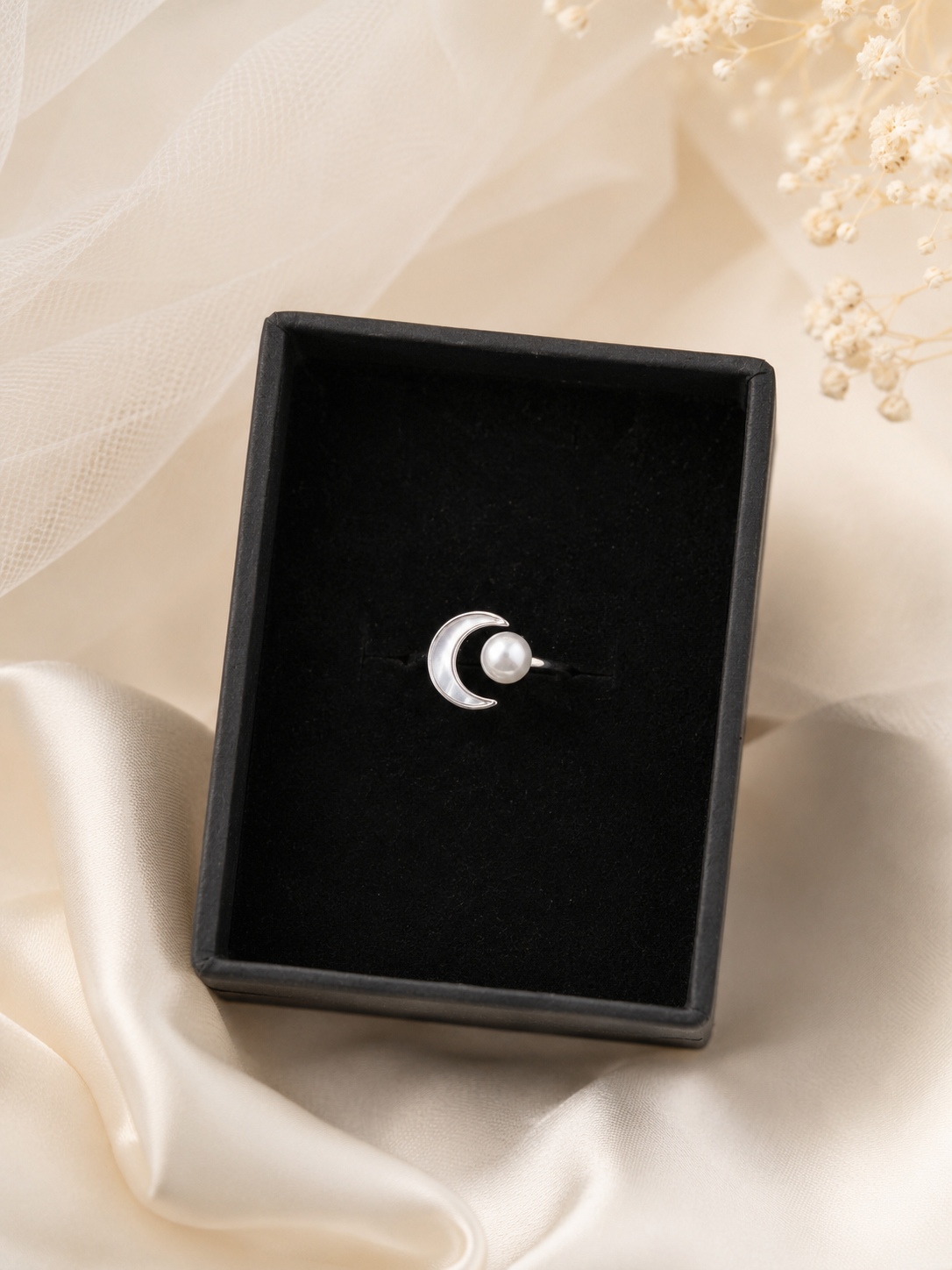 Rime Pearl Ring (silver)