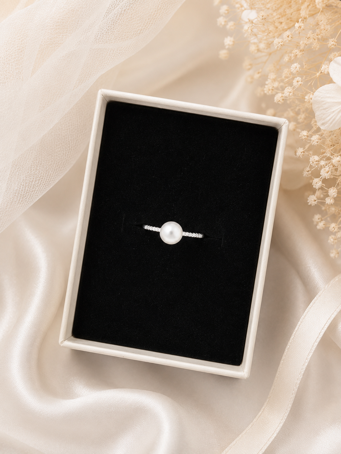 Lynn Pearl Ring (silver)