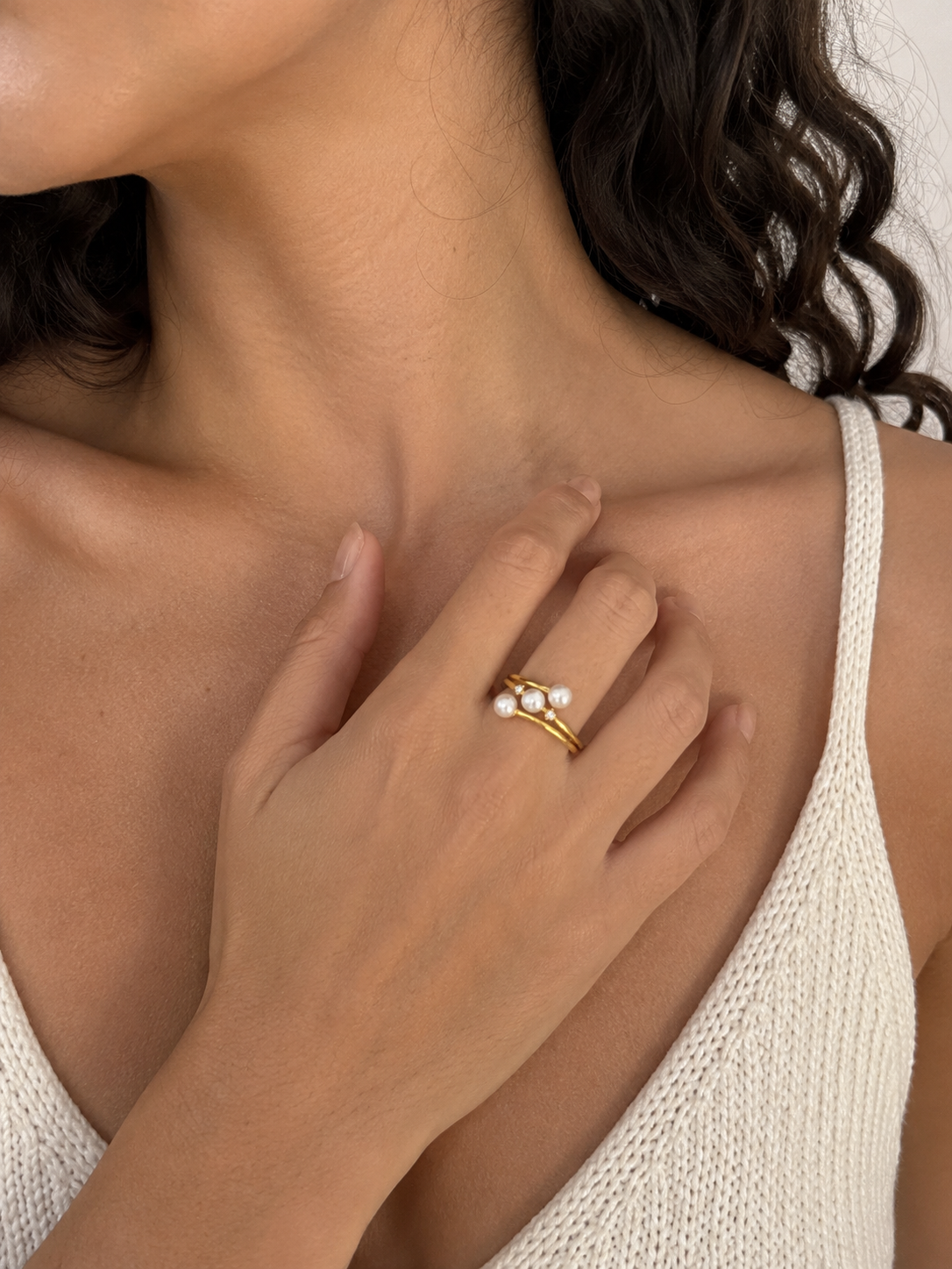 Stellar Pearl Ring