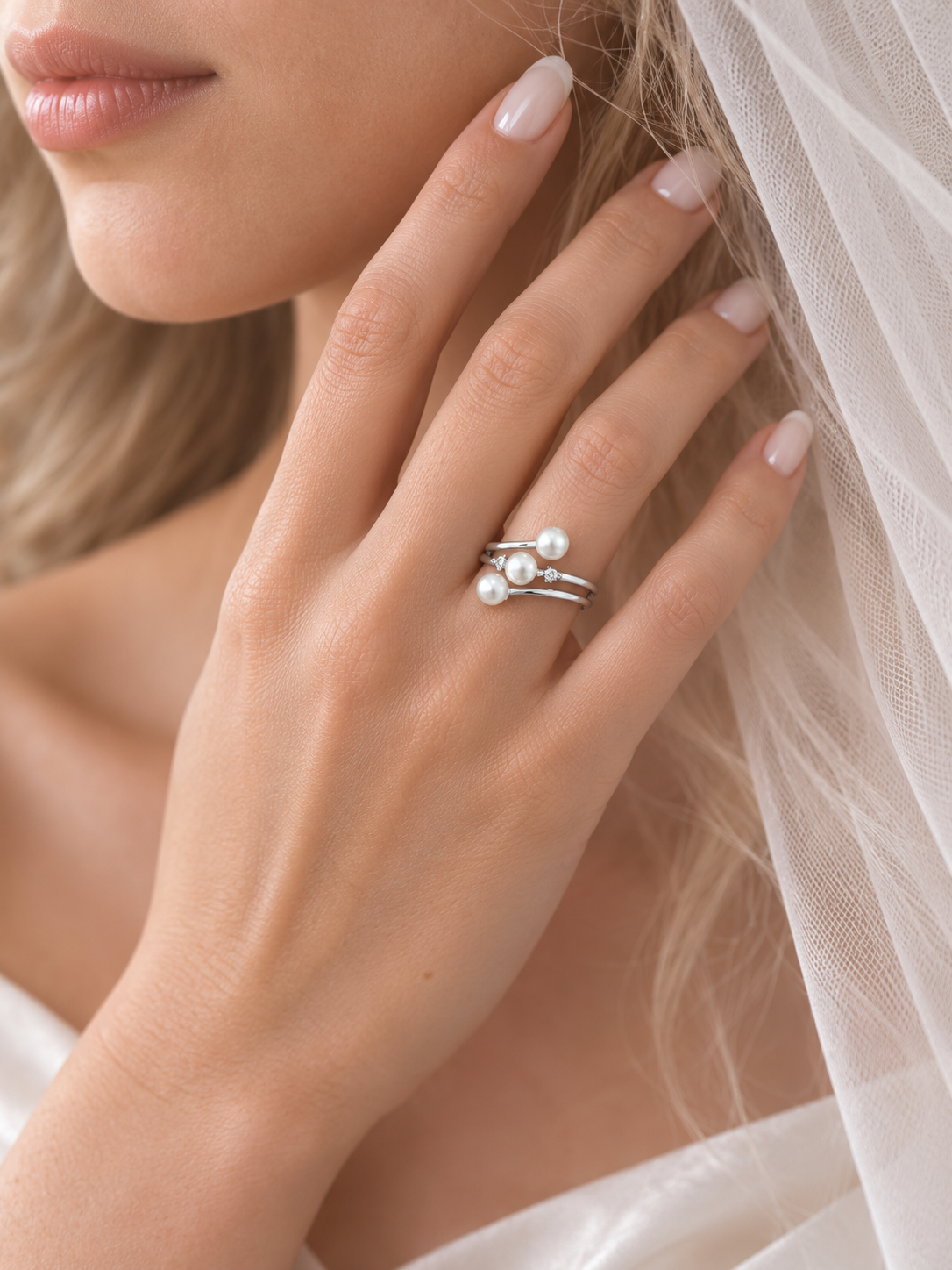 Stellar Pearl Ring (silver)