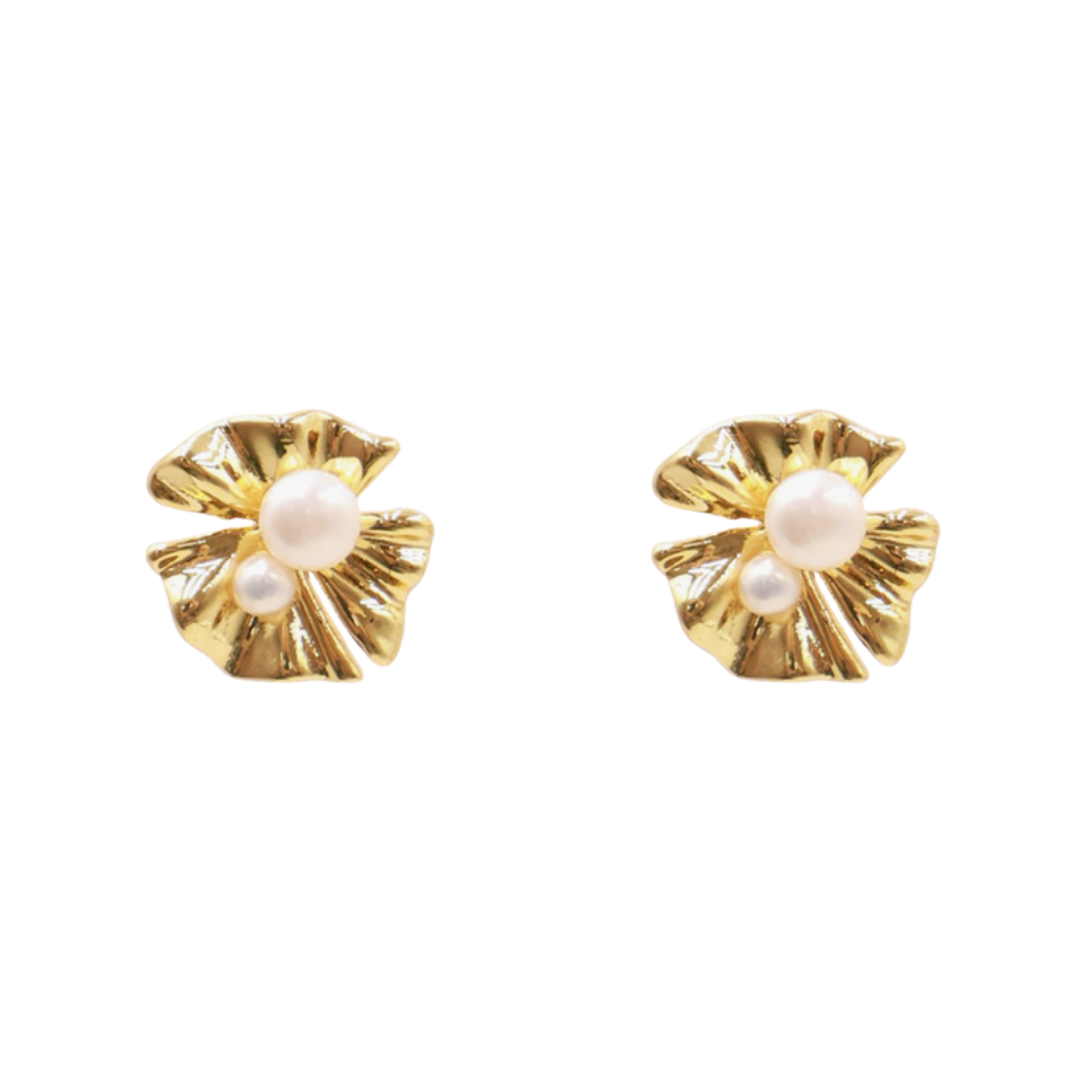 Floral Pearl Earrings