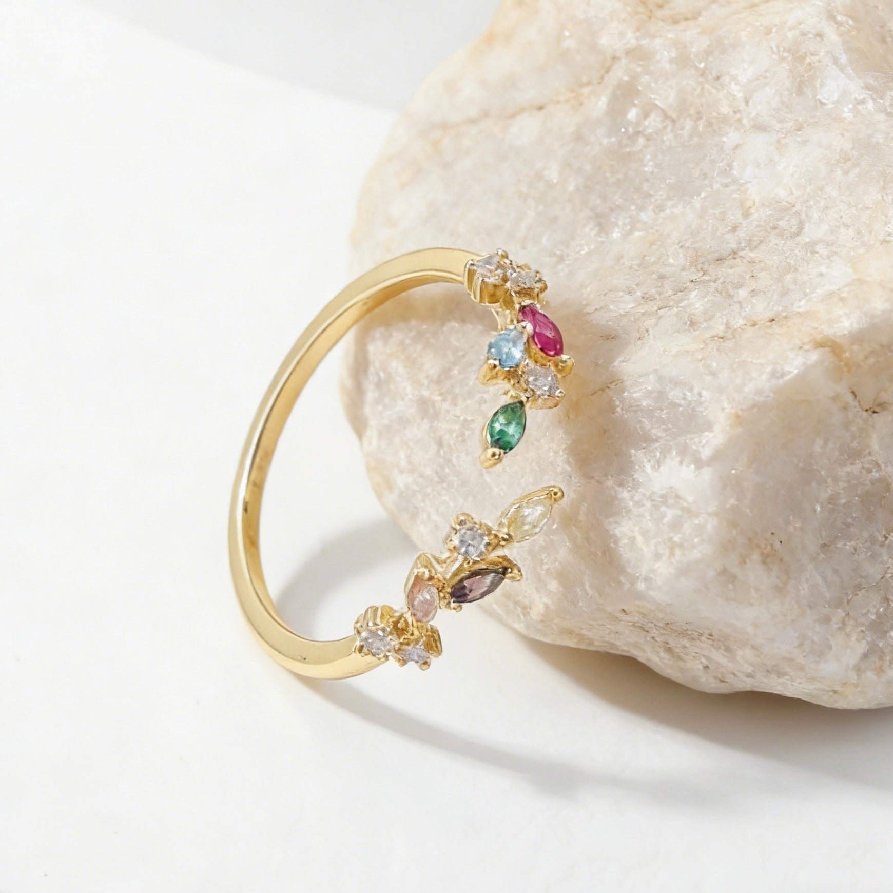 Adeline leaf ring